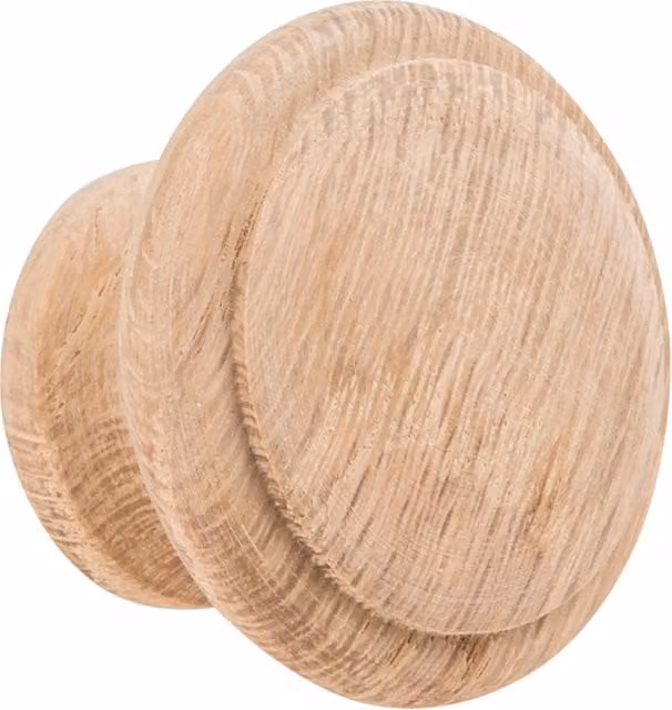 Hiatt Hardware Large Brown Oak Wood Ring Knobs