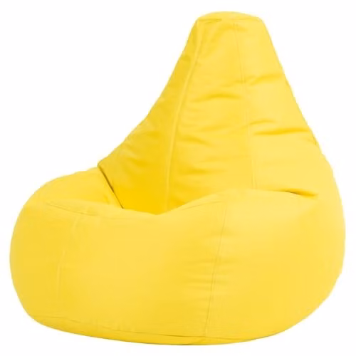Bean Bag Bazaar Yellow Outdoor Bean Bag with Filling Included
