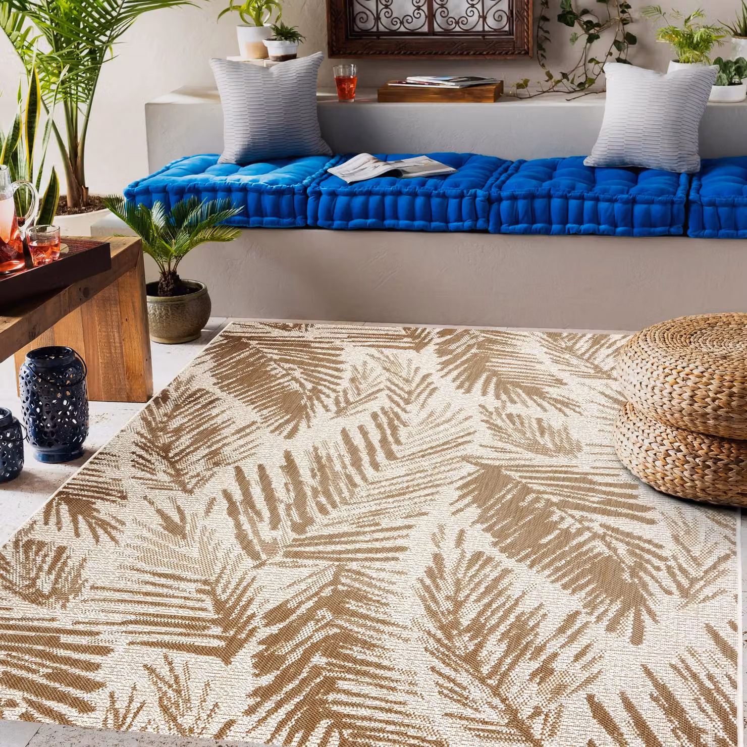 RugsX Beige Flat Weave Rectangular Rug, W: 140 cm, L: 200 cm – 2