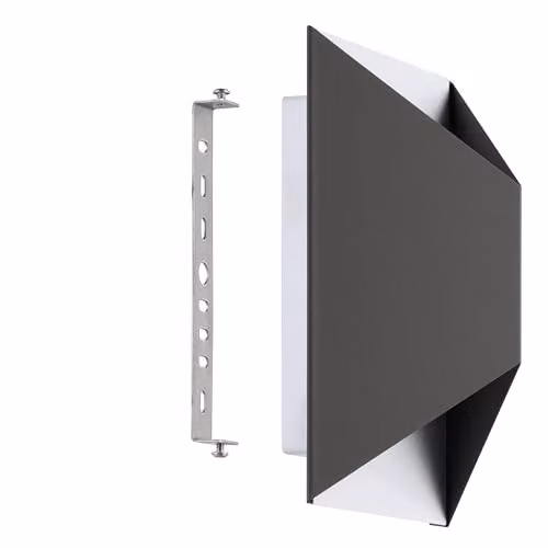 Eglo Predazzo Modern Metal IP44 LED Outdoor Wall Light in Grey – 3