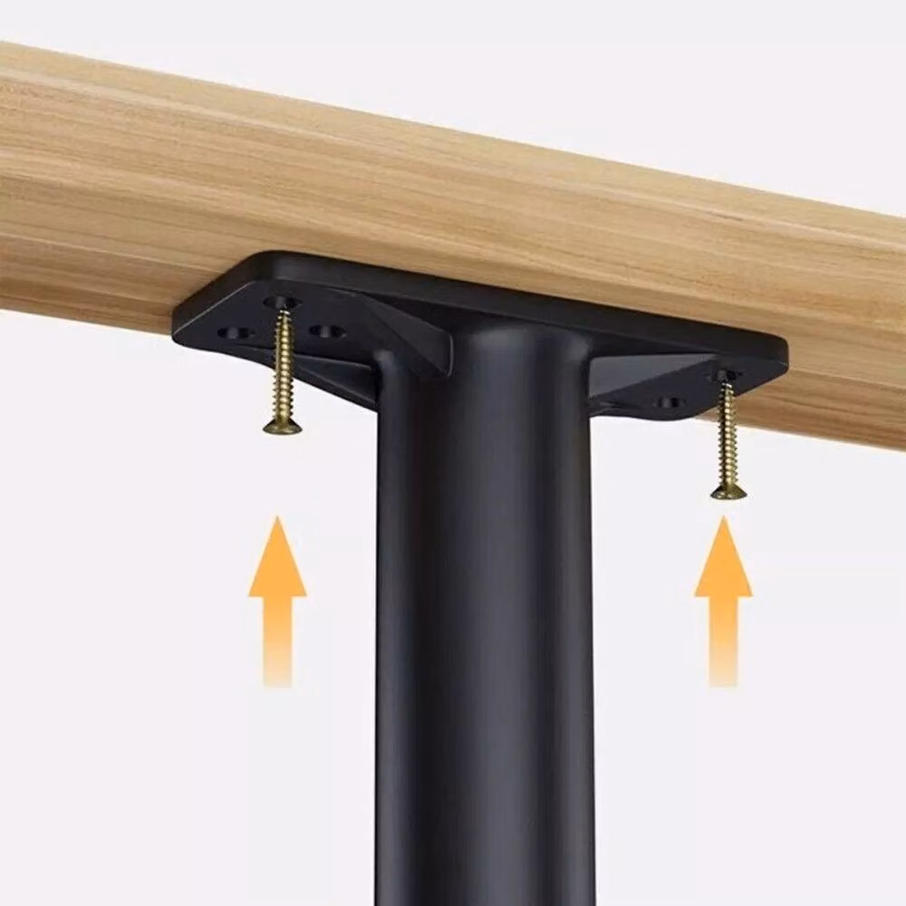 PAWNORA Black Metal Bed Centre Frame Support Feet – 3