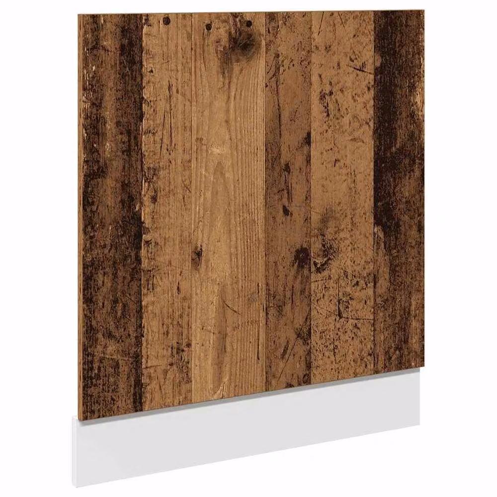 Berkfield Home Lyon Old Wood Dishwasher Panel, Brown, W/D/H: 60 x 1.5 x 67 cm – 3