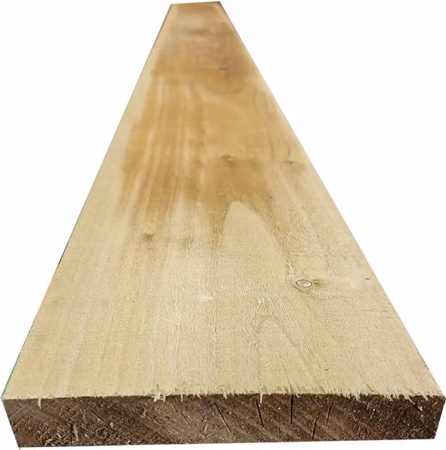 Snowdon Timber Brown Rectangular Wood Gravel Boards, Pack of 10, H: 15.0 cm, W: 180.0 cm, D: 1.5 cm