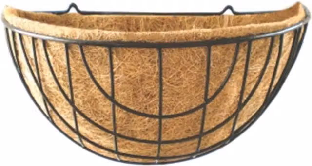 KDMD Brown Metal Wire Hanging Wall Basket and Planter, Width: 40 cm