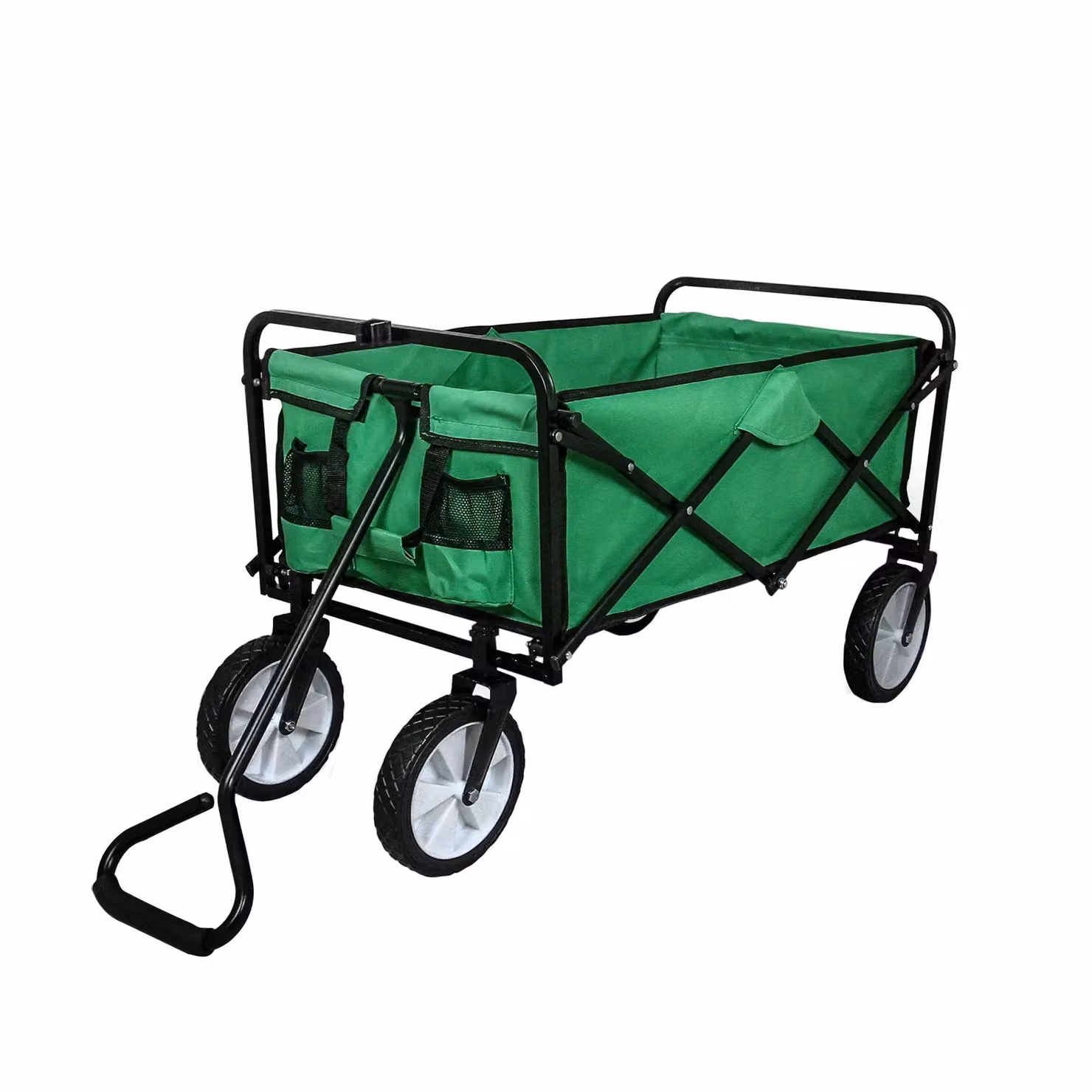 Monstershop Foldable Garden Cart in Green Steel – 5