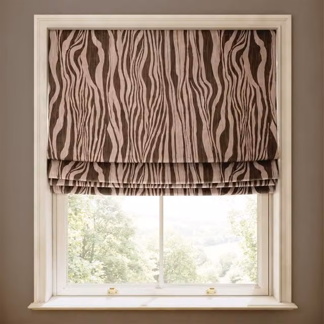 House of Hackney Dazzle Cotton Linen Blind in Cosmos Brown