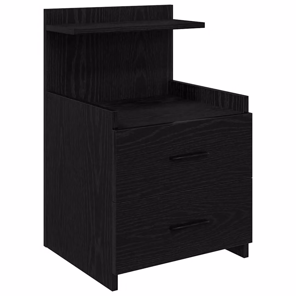 Berkfield Home Bedside Cabinet with 2 Drawers, Black, W/D/H: 40 x 36.5 x 62 cm – 2