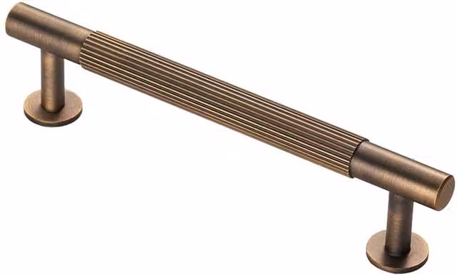 Handle & Home Reeded Bar Cabinet Pulls in Gold Brass