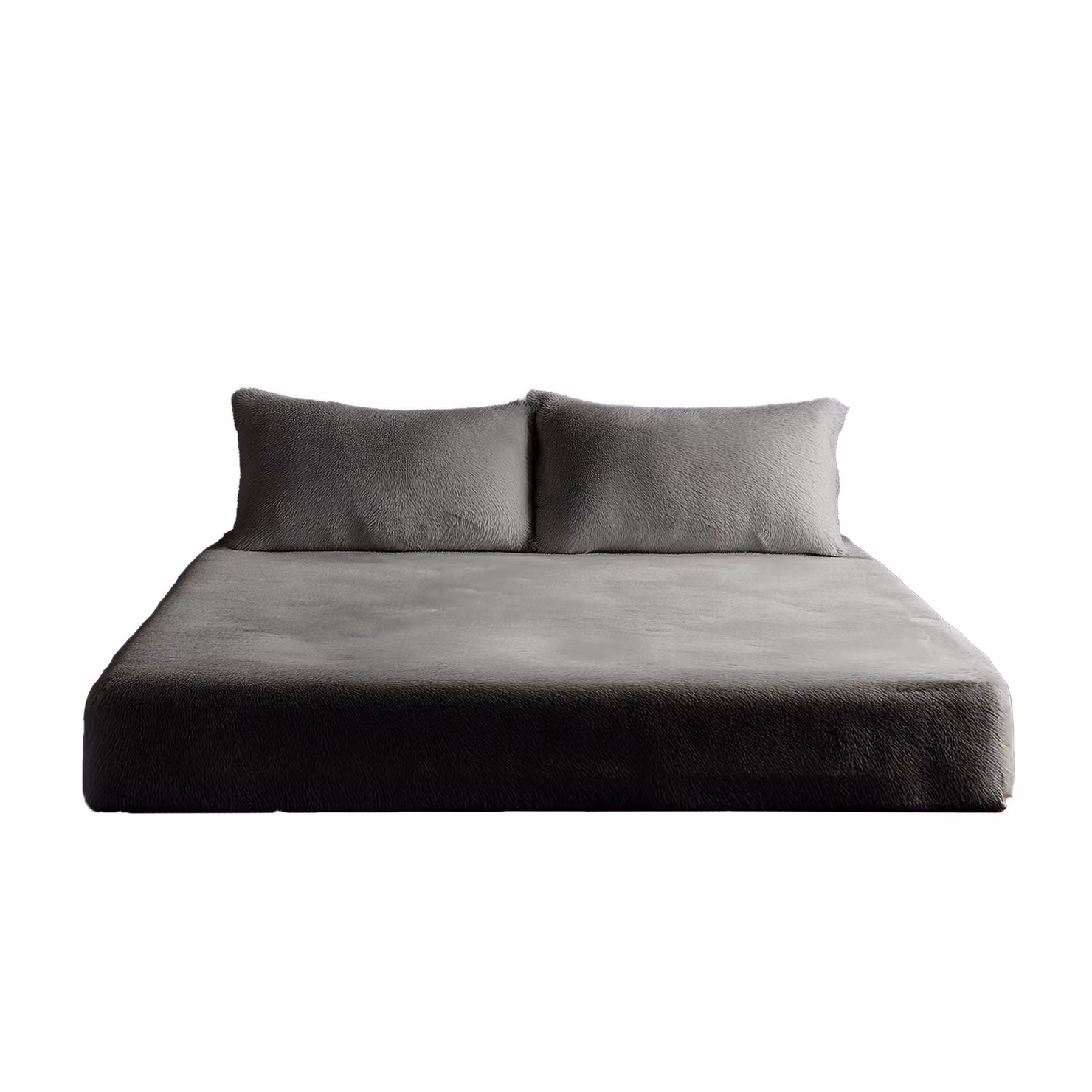 Snug City Silver Grey Teddy Fleece Extra Deep Fitted Sheet, W/D/H: 180 x 200 x 30 cm – 2