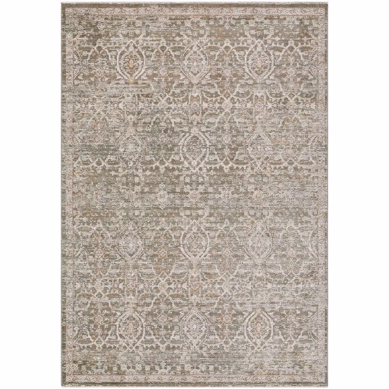 Livabliss Galey Alix Myrtle Avenue VI Vintage Brown Green Grey Traditional Boho Fringe Living Room Rug W: 200 cm, D: 275 cm – 2