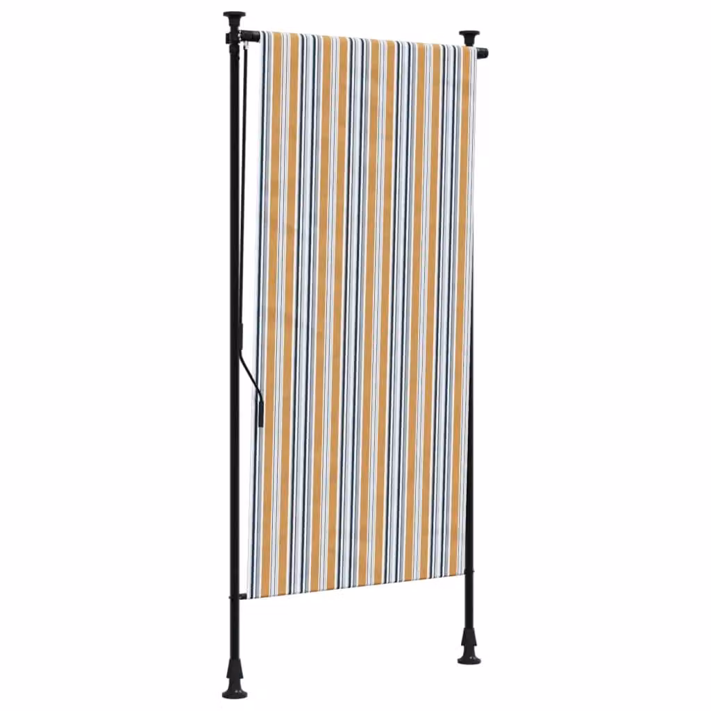 Berkfield Home Outdoor Roller Blind in Yellow and White, W/H: 120 x 270 cm – 2
