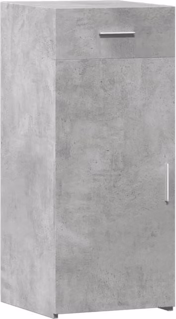 Berkfield Home Sideboard in Concrete Grey, MDF, W/D/H: 40 x 42.5 x 93 cm – 1