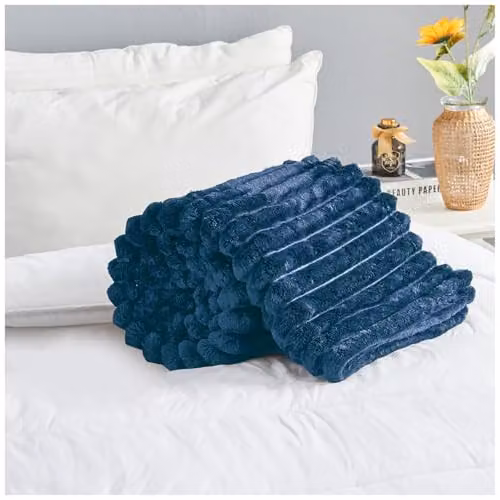 Gaveno Cavailia Blue Fleece Throw Blanket, W/D/H: 150 x 200 cm – 4