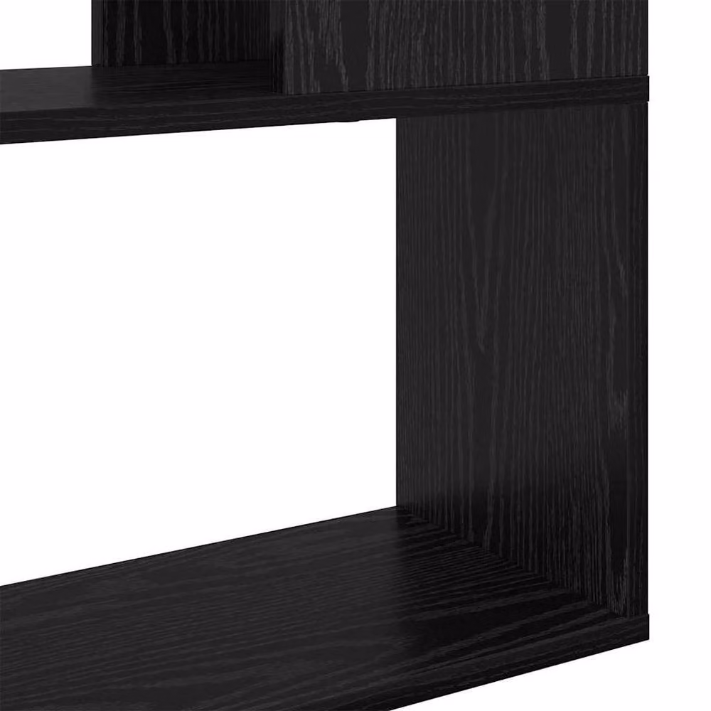 Berkfield Home Entertainment Centre in Black Oak Engineered Wood, W/D/H: 80 x 24 x 124 cm – 6