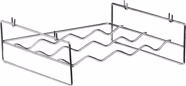 Premier Housewares Silver Metal 4 Bottle Tabletop Wine Rack