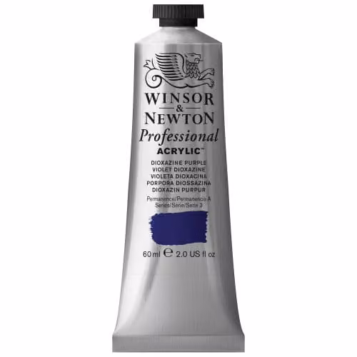 Winsor & Newton Professional Artists' Acrylic Colour in Purple, 60ml – 1