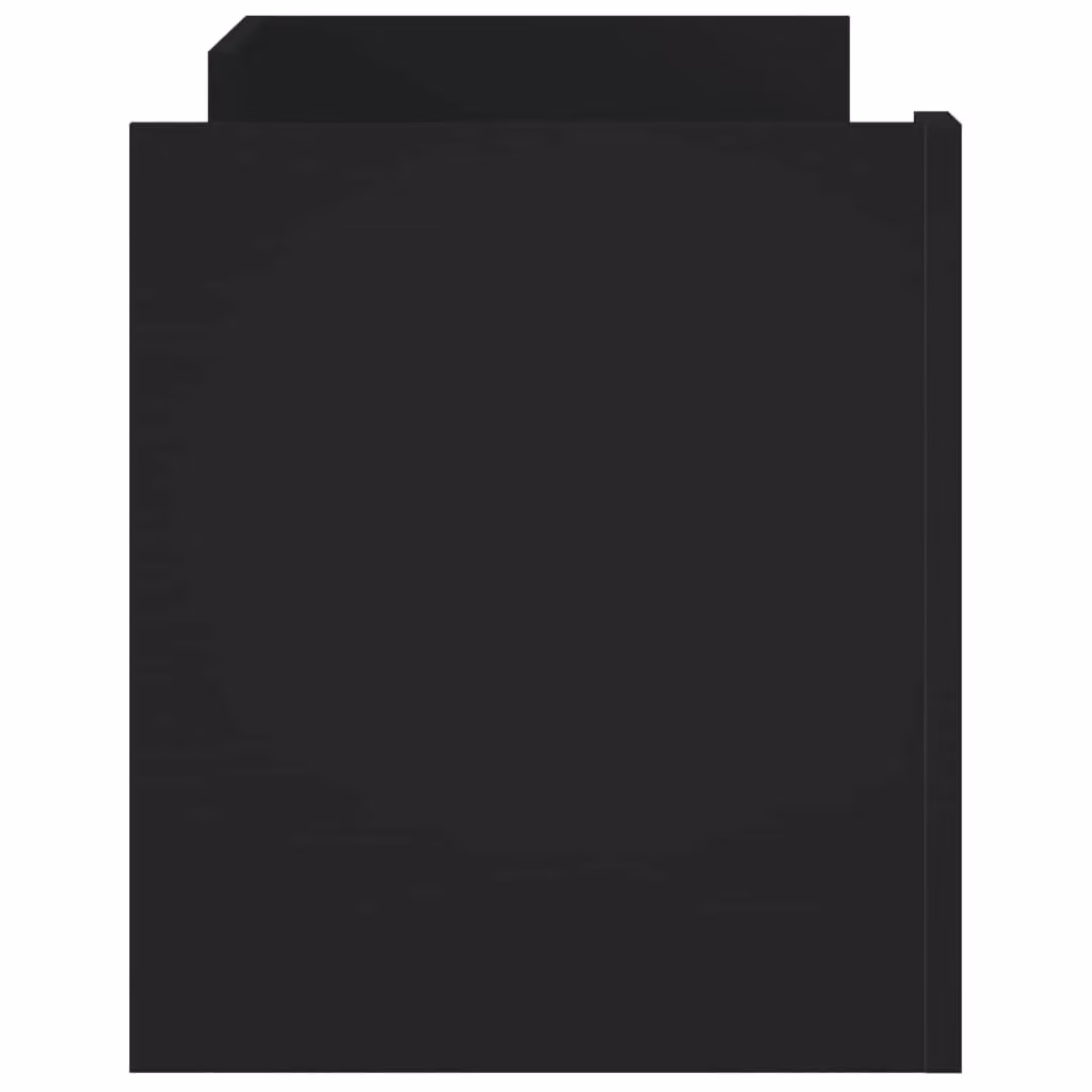 Berkfield Home Modern Black Matt TV Cabinet in MDF, W/D/H: 100 x 35 x 40 cm – 3