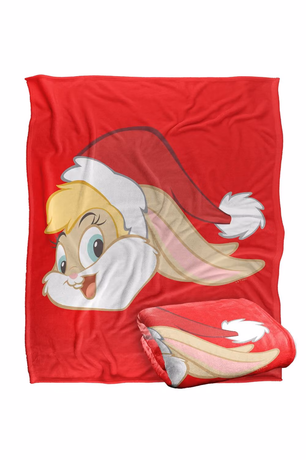 Warner Bros. Looney Tunes Lola Bunny Santa Hat Silky Touch Super Soft Throw Blanket, Red and Multicolour, Extra Large – 2