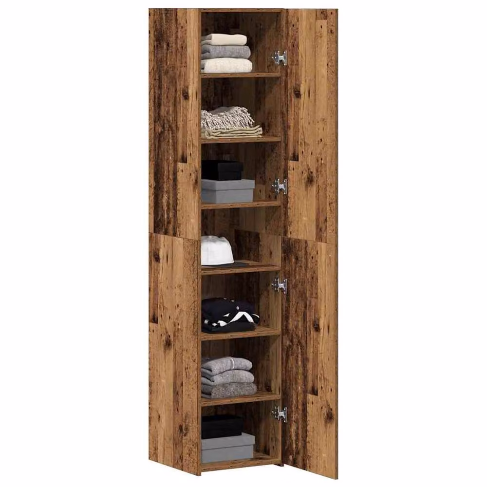 Berkfield Home Highboard in Old Wood Brown, W/D/H: 40 x 42.5 x 185 cm – 2