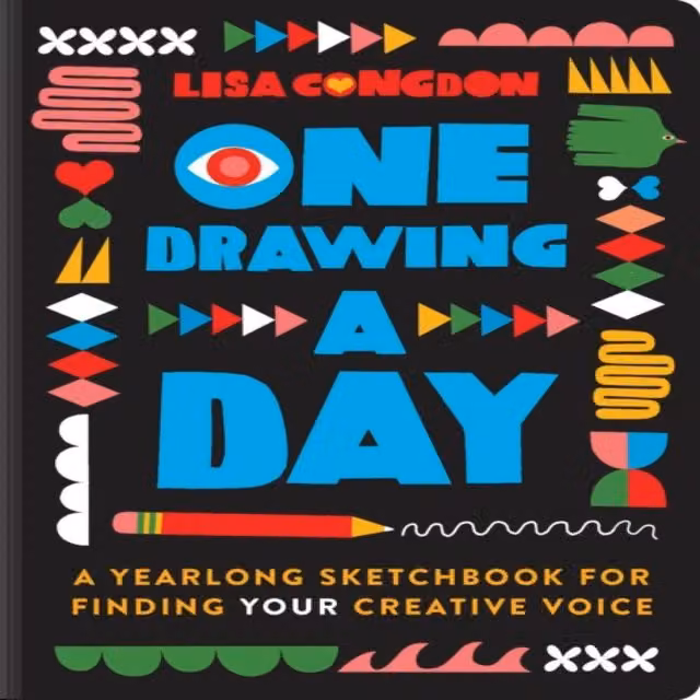 Lisa Congdon One Drawing A Day Diary and Journal Book, Multicolour