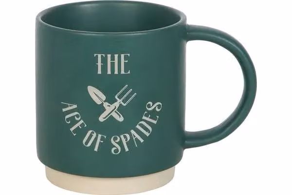 KDMD Ace of Spades Ceramic Mug with Spade Spoon in Petrol – 4