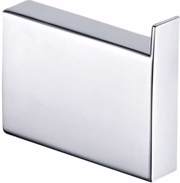 Nes Home Chrome Modern Wall Mounted Brass Robe Hook in Silver