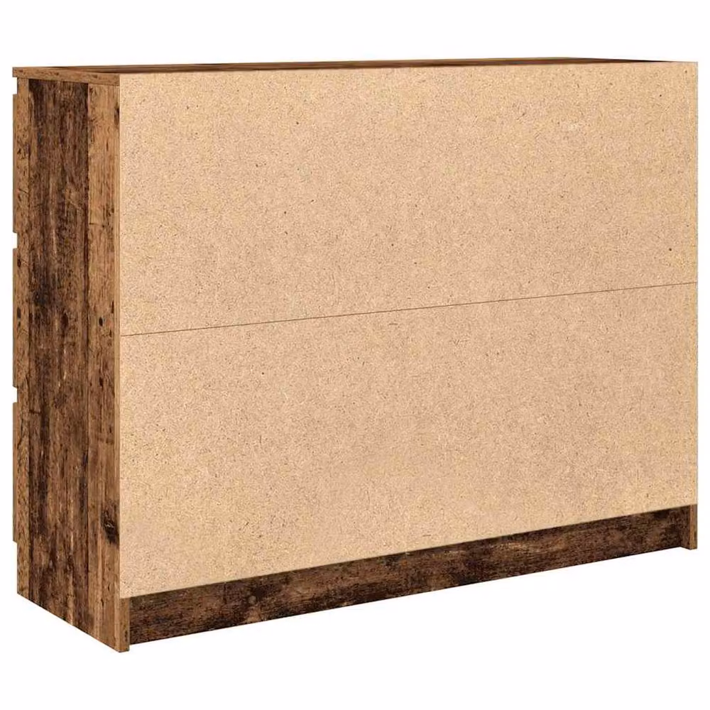 Berkfield Home Rustic Old Wood Sideboard in Brown, W/D/H: 100 x 35 x 76 cm – 4