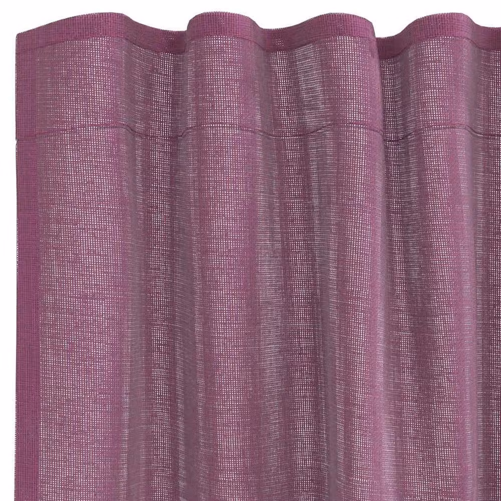 Berkfield Home Purple Voile Fabric Curtains with Rod Pockets, 2 Pack, W: 140 cm, H: 245 cm – 4