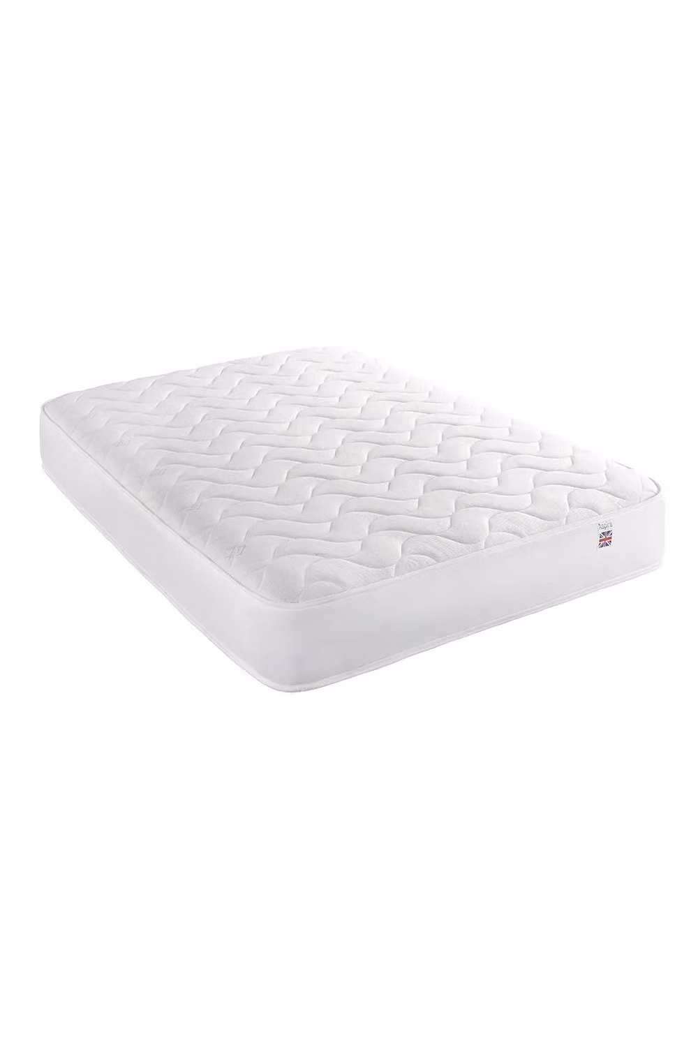 Aspire Essentials Cooltouch Bonnell Spring Mattress in White, W/D/H: 180 x 200 cm – 2