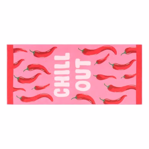 OHS Pink Microfibre Quick Drying Beach Towel, W: 71 cm, L: 152 cm – 2