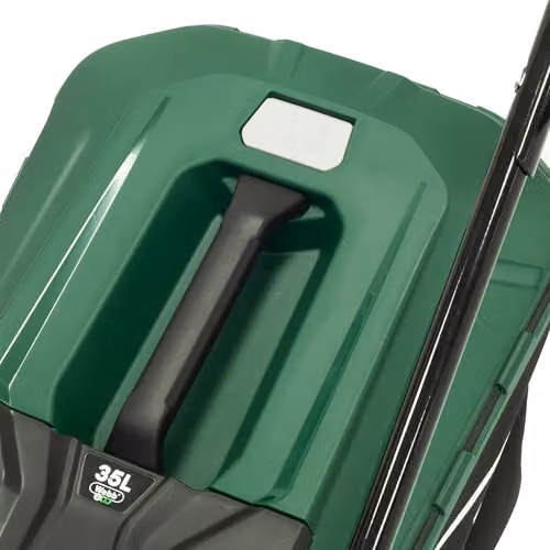 Webb Eco 20V Green Brushless Cordless Lawnmower with 33cm Cutting Width, 35L Collector and Rechargeable Battery and Charger – 3
