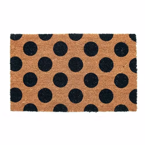 Coco&Coir Polka Beauty Indoor/Outdoor Non-Slip Coir Door Mat, Brown, W: 45 cm, D: 75 cm, H: 1.5 cm – 7