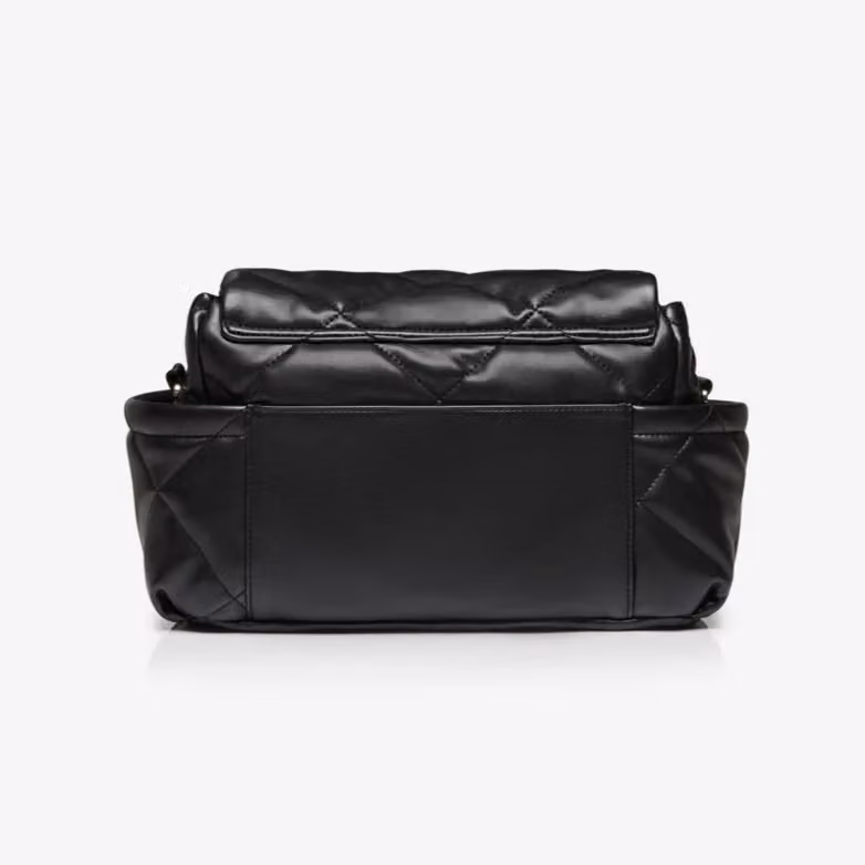 Tiba + Marl Nova Eco Compact Changing Bag in Black Quilted Faux Leather – 3