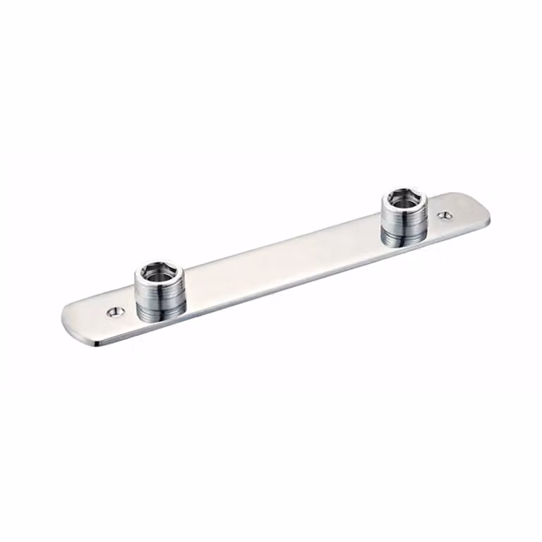 Nes Home Chrome Modern Bathroom Easy Fit Fixing Kit for Bar Shower Valve in Silver