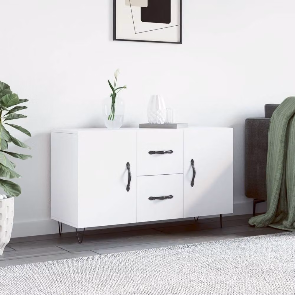 Berkfield Home White Modern Sideboard, W/D/H: 100 x 36 x 60 cm – 2