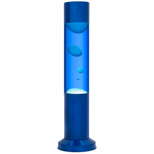 Nova Lighting Nova Baby Blue Night Light with Aluminium Base and Cap, Blue and White