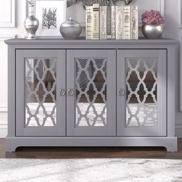 GFW Honiton 3 Door Sideboard in Matt Grey