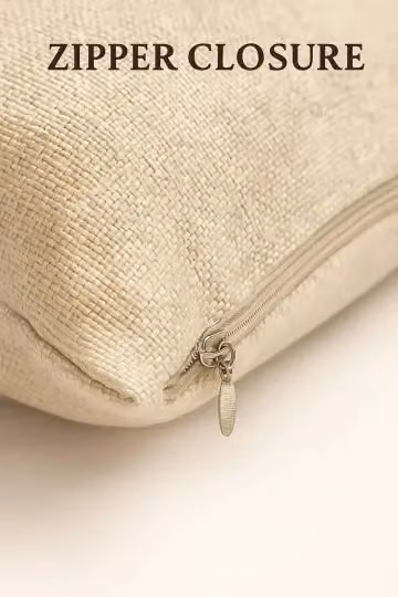 Rapport Home Cabana Tufted Cotton Cushion Cover in Cream, W/D/H: 43 x 43 x 43 cm – 2