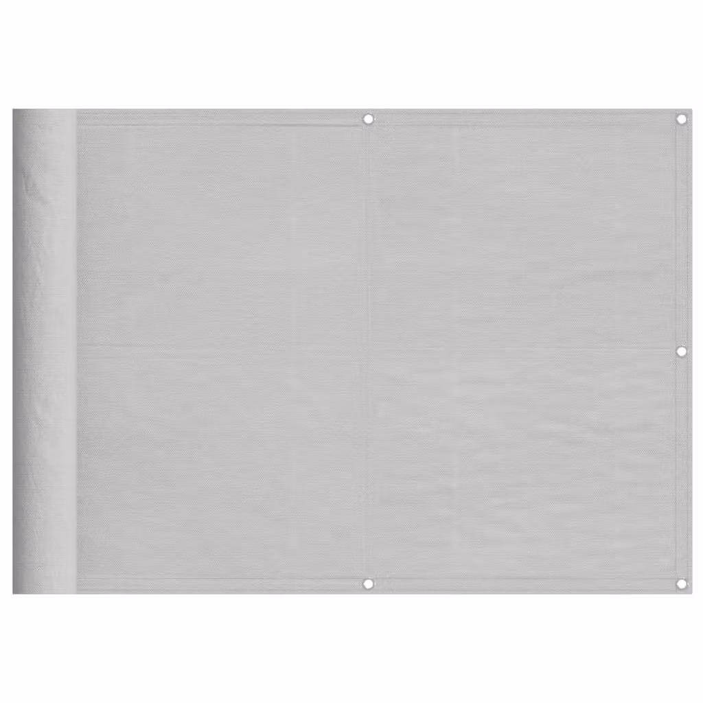 Berkfield Home Opaque Balcony Screen in Light Grey, W/H: 75 x 600 cm, UV-Resistant Polyester Oxford Fabric – 2