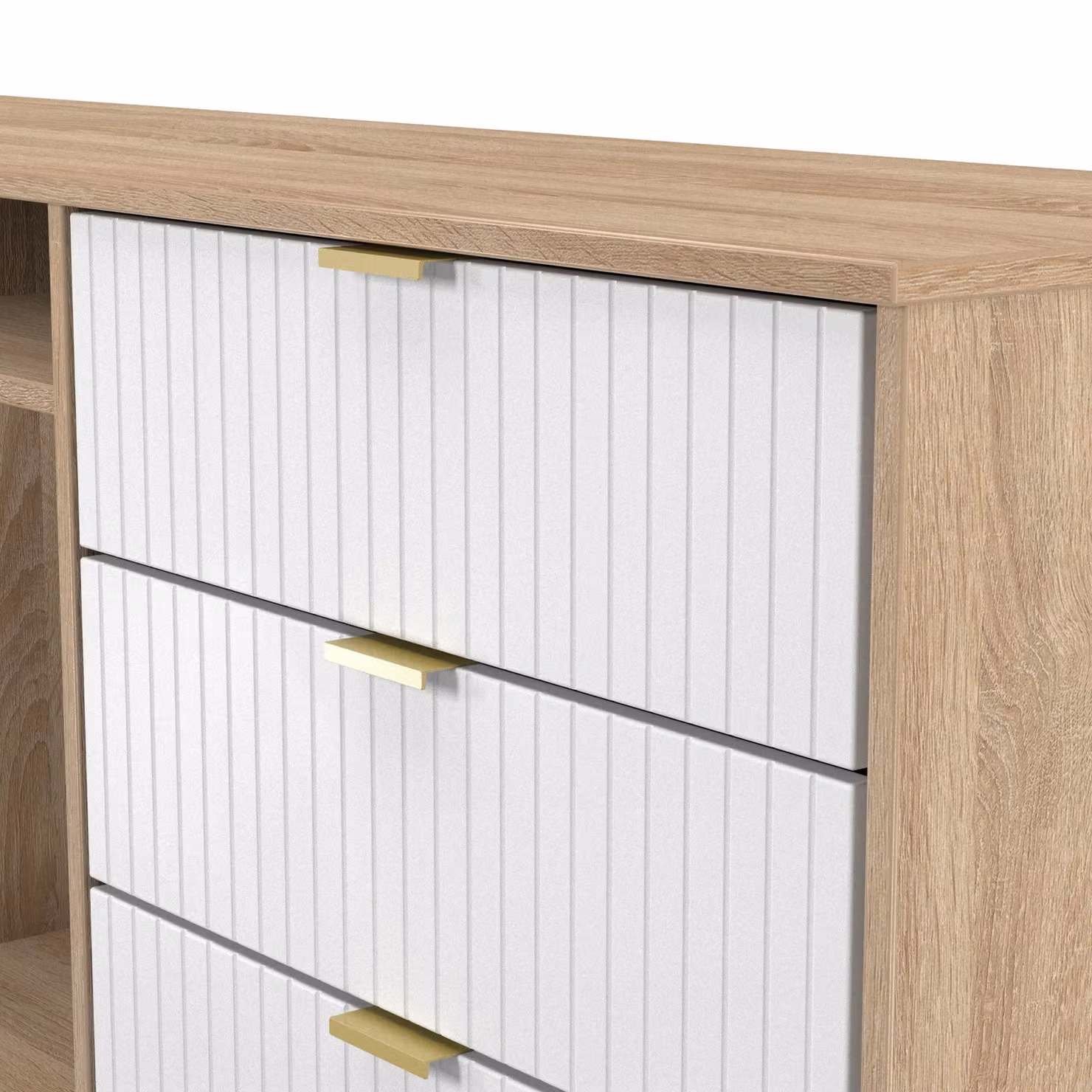 2 U Bexley Ready Assembled 6 Drawer Sideboard in Natural – 3