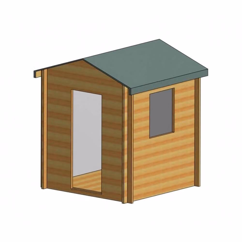 Shires Camelot 19 mm Log Cabin in Light Oak