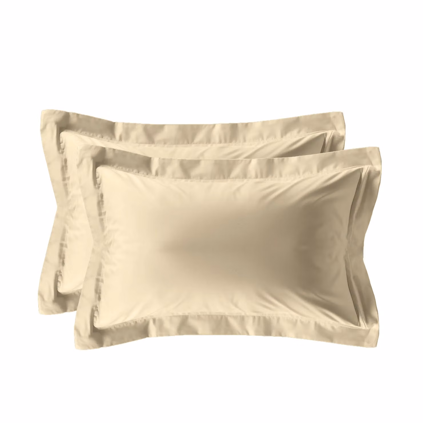 Snug City 2 Pack Cotton 200 Thread Count Pillowcases with Envelope Closure in Beige, W: 48 cm x L: 74 cm – 2