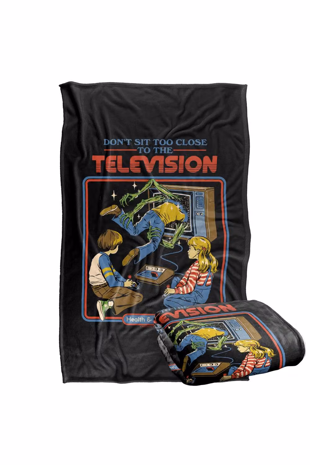 Steven Rhodes Dont Sit Too Close Super Soft Fleece Throw Blanket, Multicolour, W/D/H: 152 x 127 cm – 2