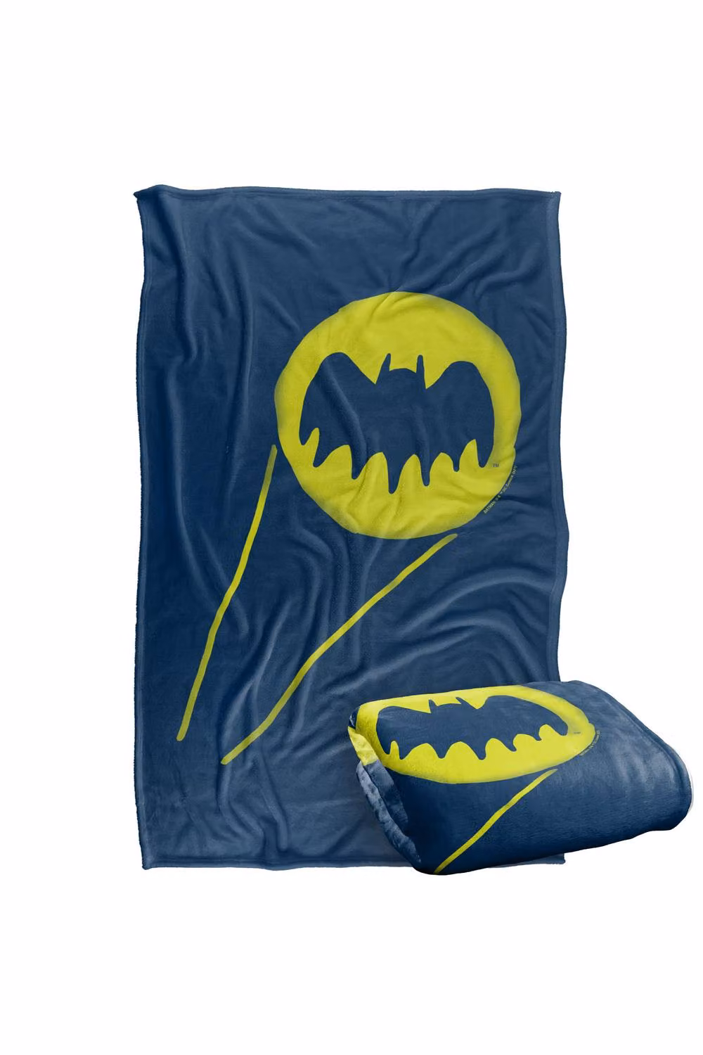 Warner Bros. Batman The Bat Signal Super Soft Fluffy Polyester Throw Blanket in Blue and Multicolour, Large – 2