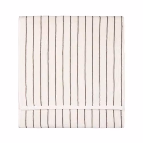 Yard Hebden Striped Cotton XL Bath Sheet in Brown, W: 100 cm, L: 180 cm