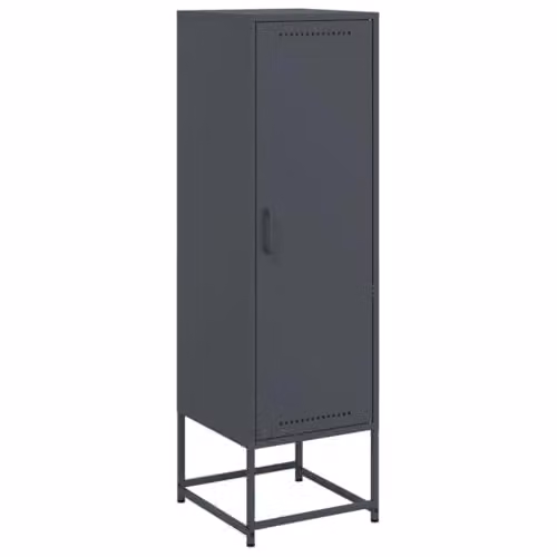 vidaXL Industrial Steel Highboard in Anthracite, W/D/H: 36 x 39 x 123 cm – 1