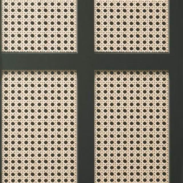 Fine Décor Cane Panel Abstract Geometric Wallpaper in Beige – 1