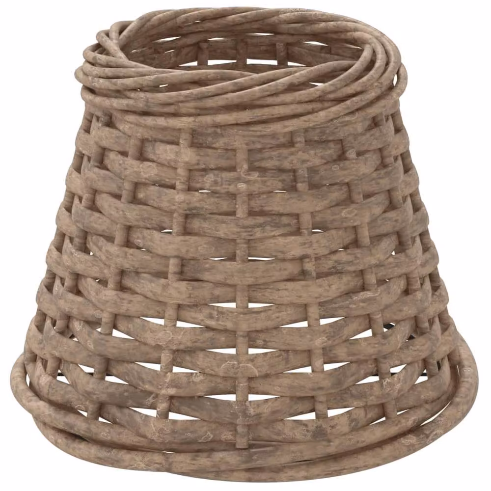 Berkfield Home Brown Rattan Cone Lamp Shade, W/D/H: 15 x 15 x 12 cm – 2