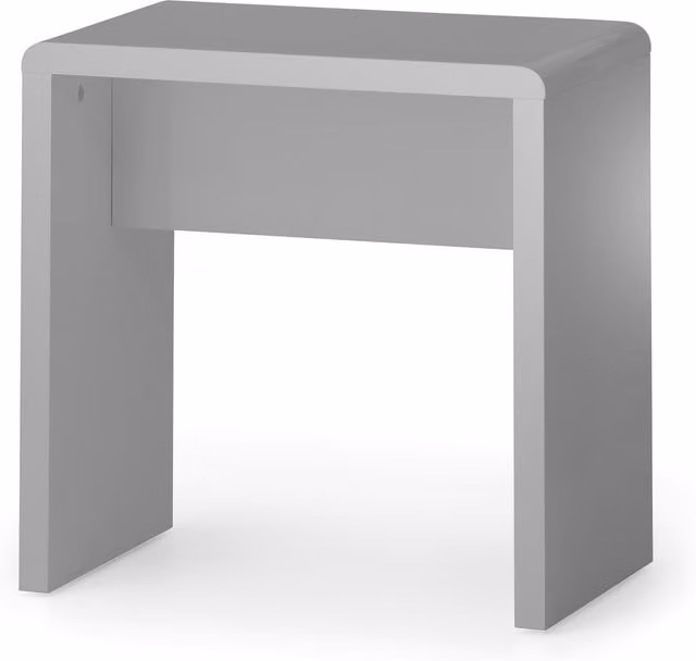 Julian Bowen Manhattan Grey Upholstered Dressing Stool
