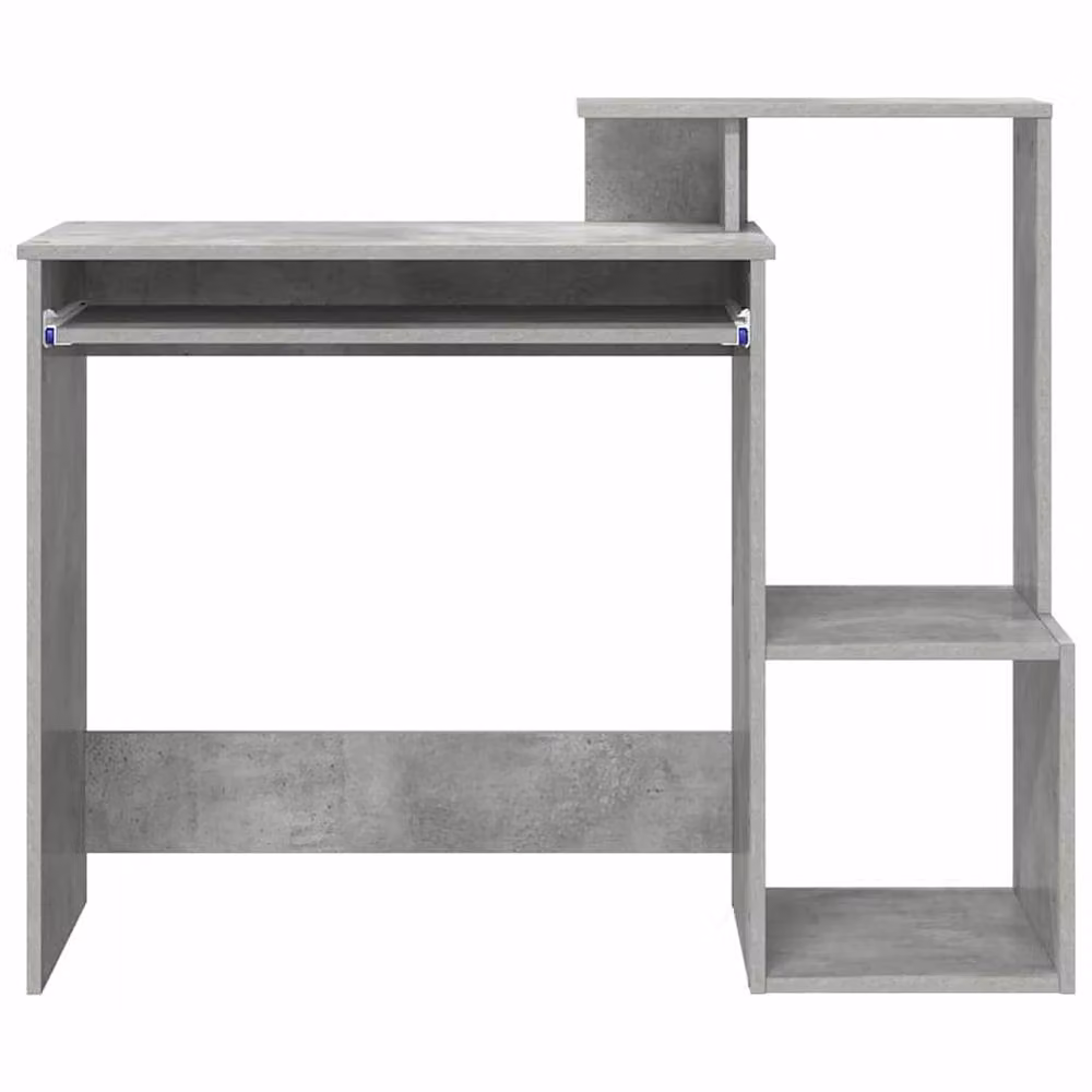 Berkfield Home Industrial Grey Concrete Effect Computer Desk – 4
